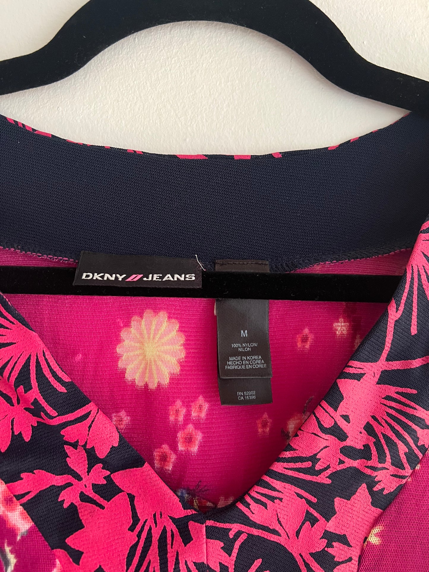 Y2K DKNY Mesh Floral Tank Top