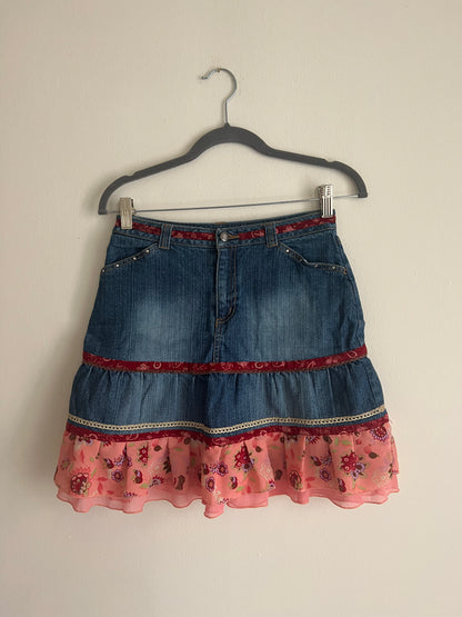 Y2K Mary-Kate And Ashley Mini Denim Skirt